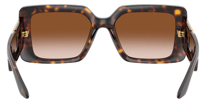 Versace VE4505U/S Rectangle Sunglasses in Gradient Brown / Dark Tortoise, back view