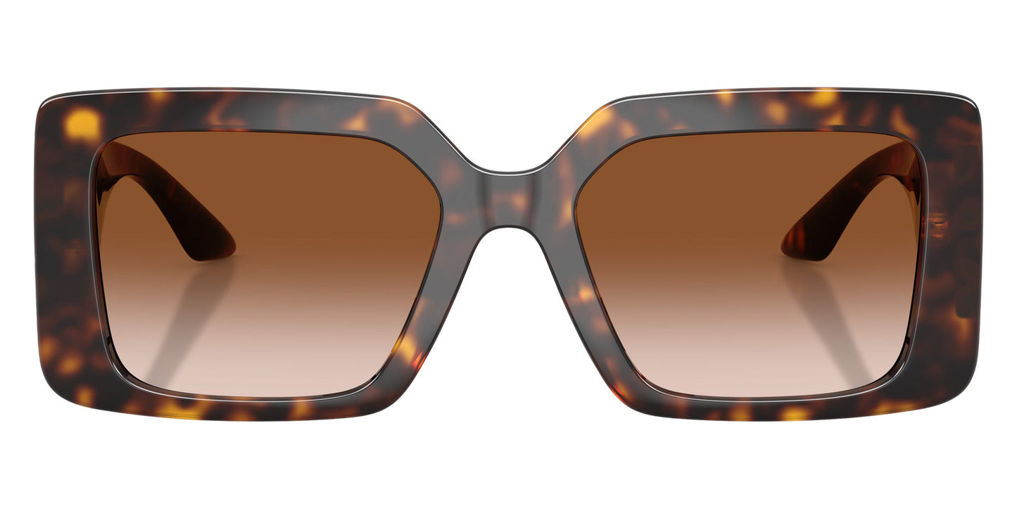 Versace VE4505U/S Rectangle Sunglasses in Gradient Brown / Dark Tortoise, detail view