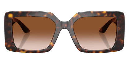 Versace VE4505U/S Rectangle Sunglasses in Gradient Brown / Dark Tortoise, detail view
