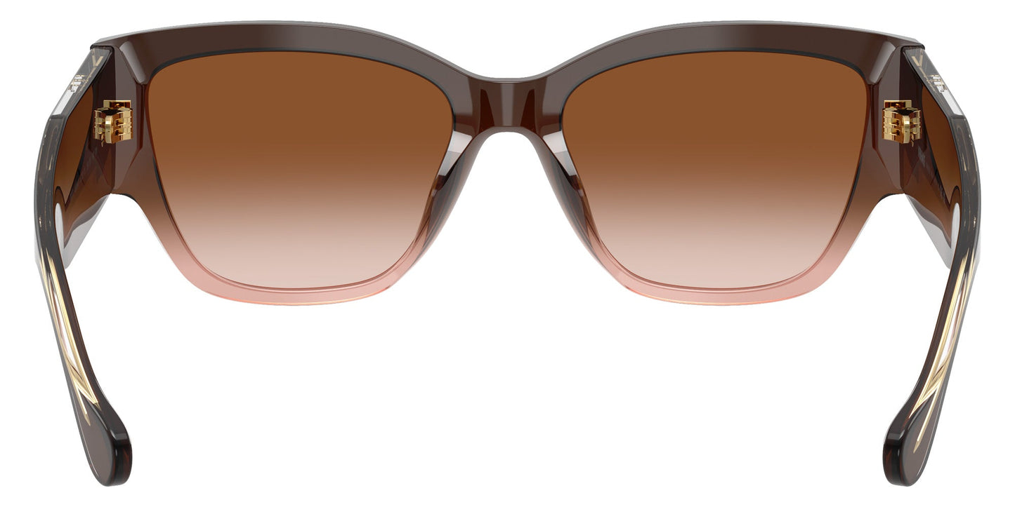 Versace VE4509U/S Cat Eye Sunglasses in Gradient Brown / Shiny Faded Brown, detail view