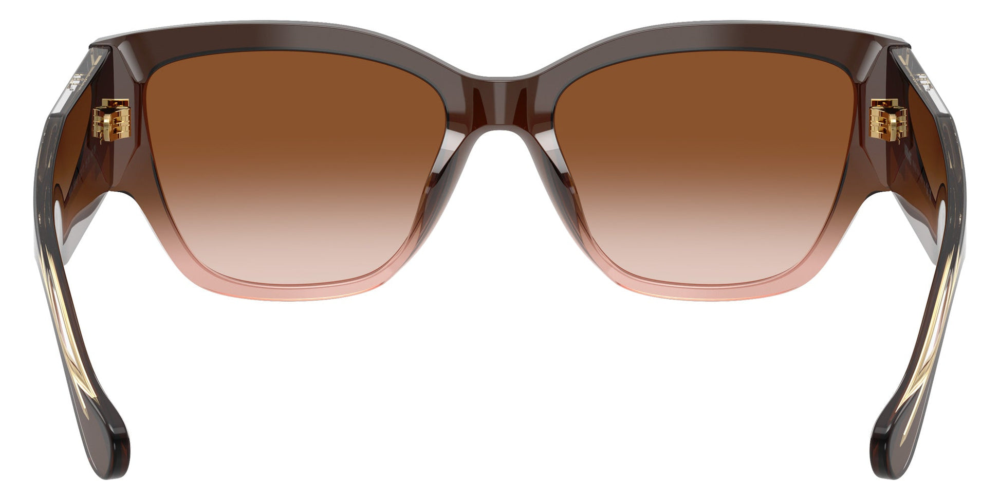 Versace VE4509U/S Cat Eye Sunglasses in Gradient Brown / Shiny Faded Brown, detail view