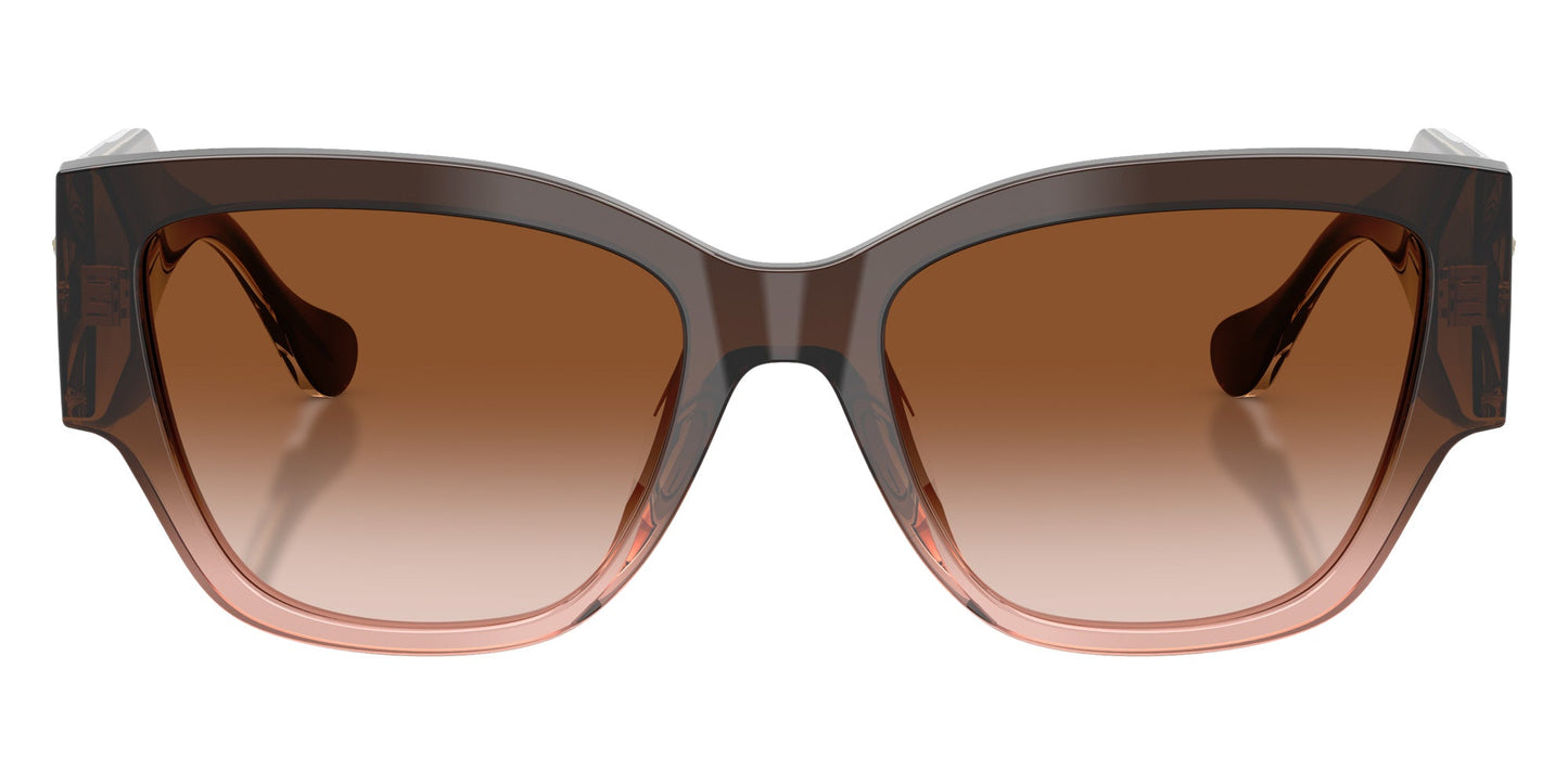 Versace VE4509U/S Cat Eye Sunglasses in Gradient Brown / Shiny Faded Brown, front view