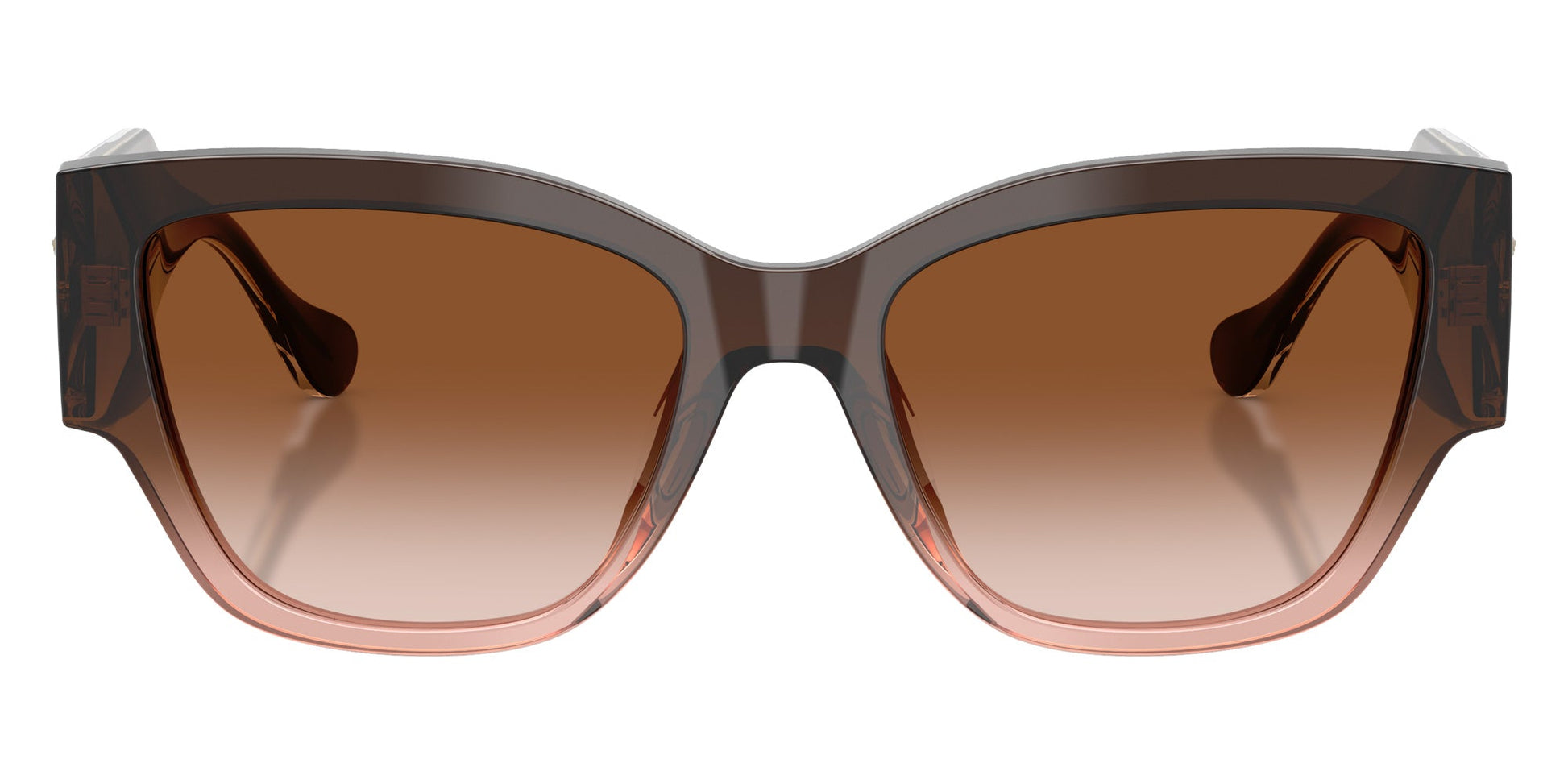 Versace VE4509U/S Cat Eye Sunglasses in Gradient Brown / Shiny Faded Brown, front view
