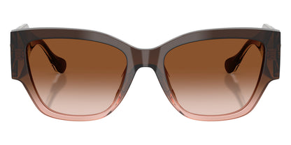 Versace VE4509U/S Cat Eye Sunglasses in Gradient Brown / Shiny Faded Brown, front view
