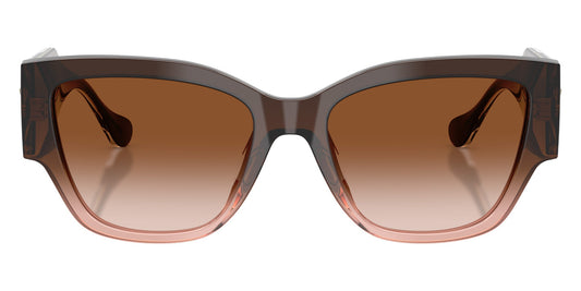 Versace VE4509U/S Cat Eye Sunglasses in Gradient Brown / Shiny Faded Brown, front view