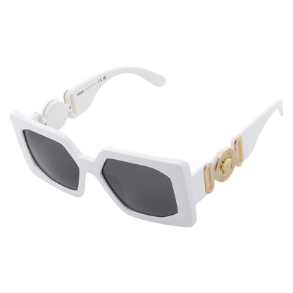 Versace VE4478U/S Square Sunglasses in Dark Grey / White, side view