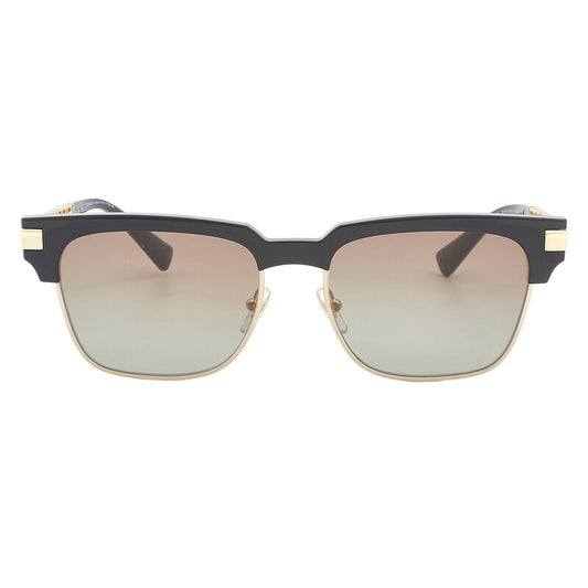 Versace VE4447S Square Sunglasses in Green/Brown / Black On Gold, front view