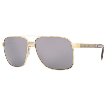 Versace VE2174S Pilot Sunglasses in Dark Grey Mirror / Gold, side view