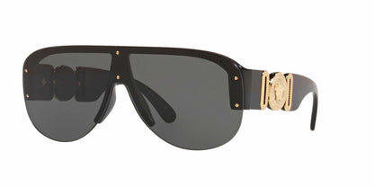 Versace VE4391S Geometric Sunglasses in Dark Grey / Black, front view