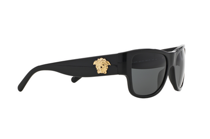 Versace VE4275S Square Sunglasses in Grey / Black, detail view