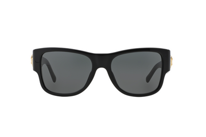 Versace VE4275S Square Sunglasses in Grey / Black, detail view