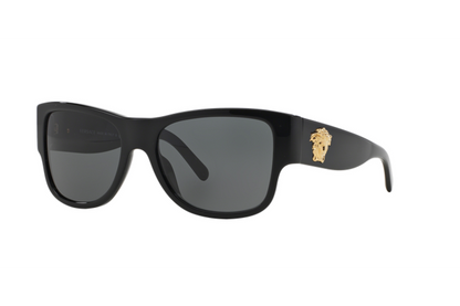 Versace VE4275S Square Sunglasses in Grey / Black, front view