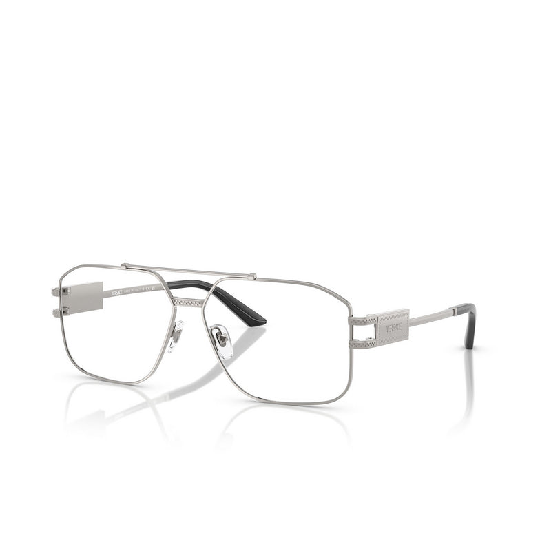 Versace VE1302 Aviator Eyeglasses in Gunmetal Frame, angle view