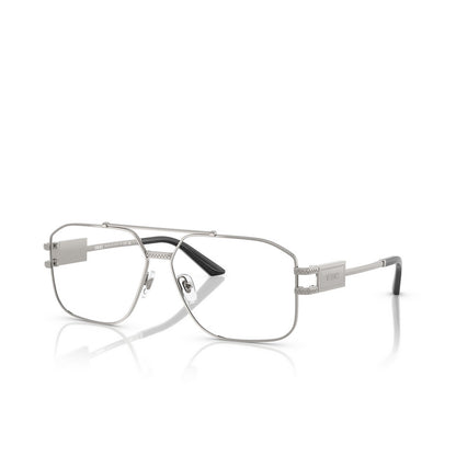Versace VE1302 Aviator Eyeglasses in Gunmetal Frame, angle view