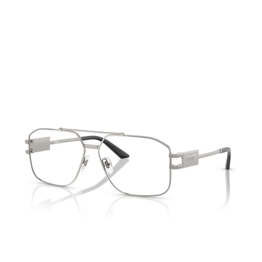 Versace VE1302 Aviator Eyeglasses in Gunmetal Frame, angle view