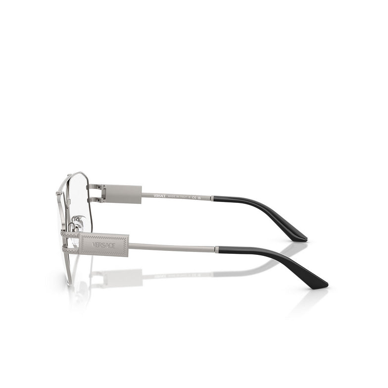Versace VE1302 Aviator Eyeglasses in Gunmetal Frame, side view