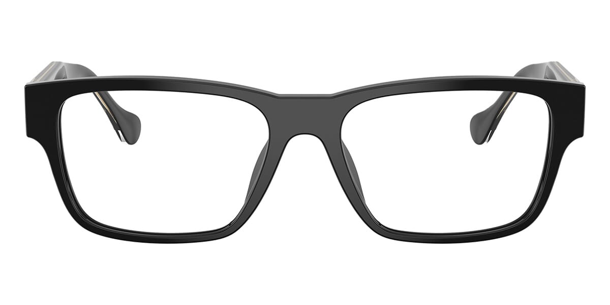 Versace VE3390U Rectangle Eyeglasses in Clear / Black, side view