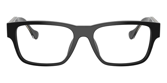 Versace VE3390U Rectangle Eyeglasses in Clear / Black, side view