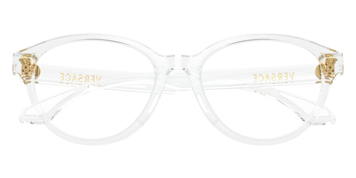Versace VK3014U Wayfarer Eyeglasses in Crystal, back view