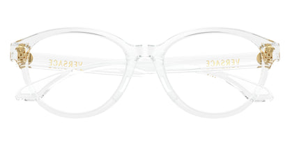Versace VK3014U Wayfarer Eyeglasses in Crystal, back view