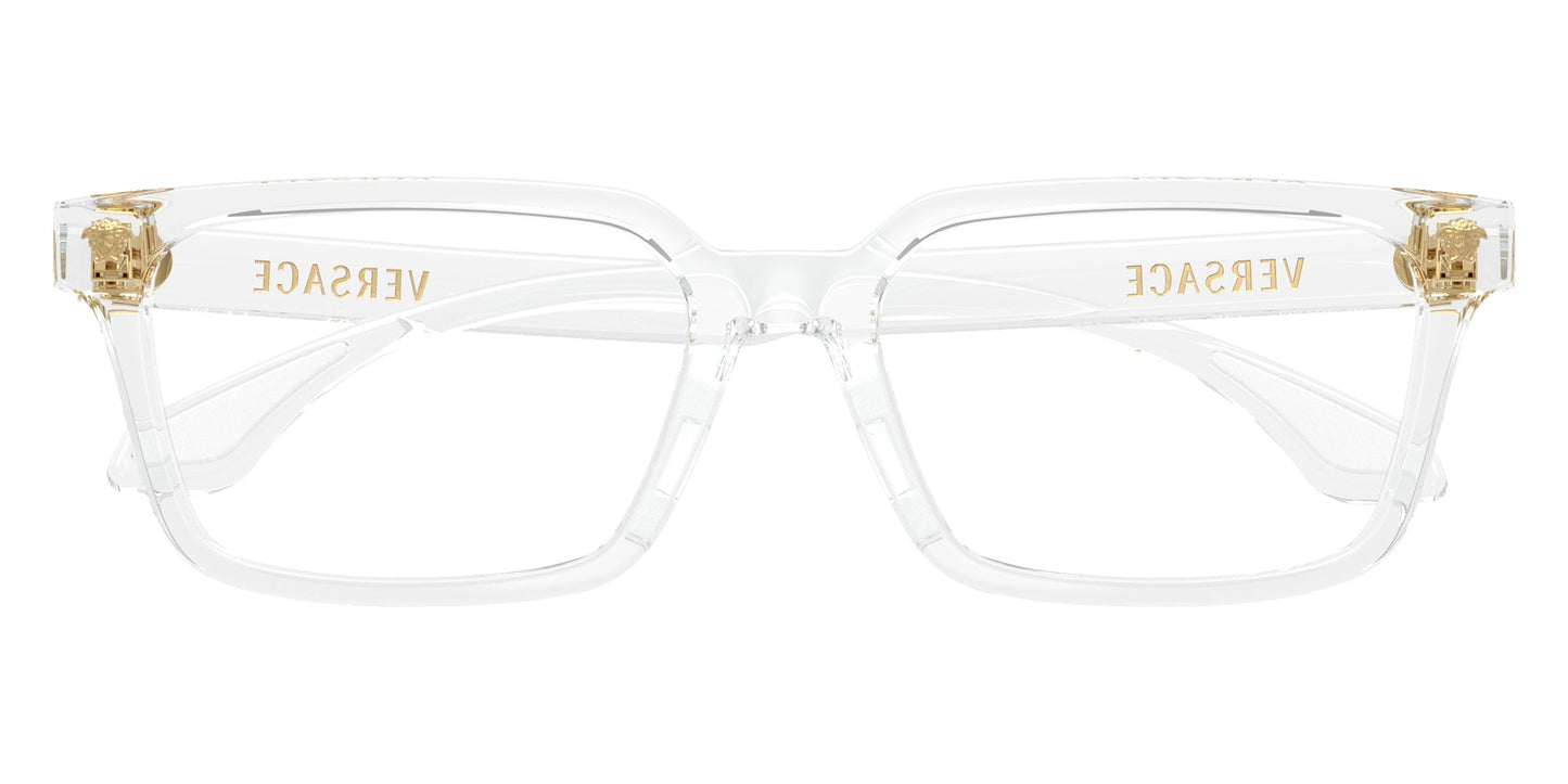 Versace VK3015U Rectangle Eyeglasses in Clear / Crystal, front view