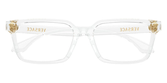 Versace VK3015U Rectangle Eyeglasses in Clear / Crystal, front view