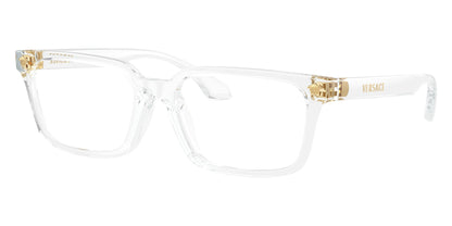 Versace VK3015U Rectangle Eyeglasses in Clear / Crystal, angle view
