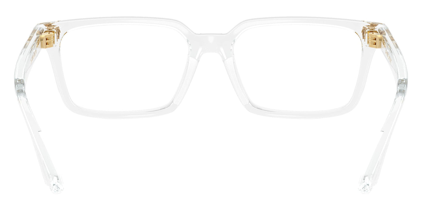 Versace VK3015U Rectangle Eyeglasses in Clear / Crystal, back view