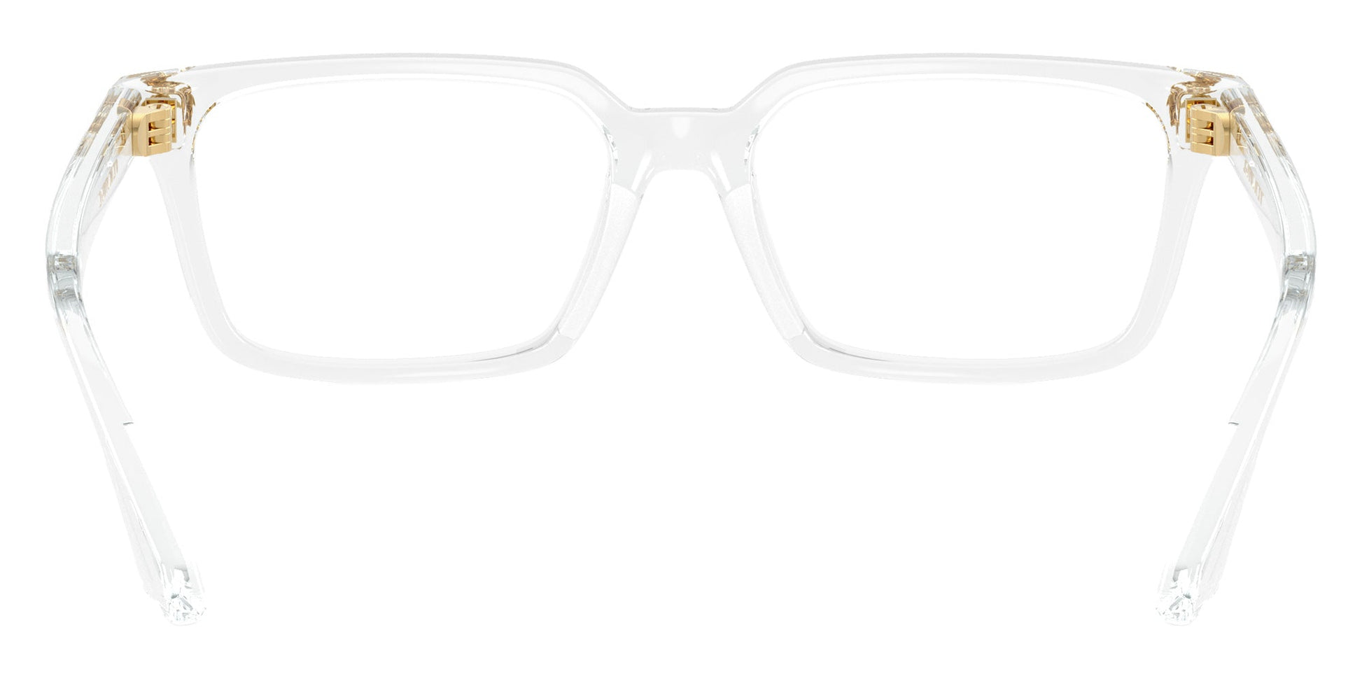 Versace VK3015U Rectangle Eyeglasses in Clear / Crystal, back view