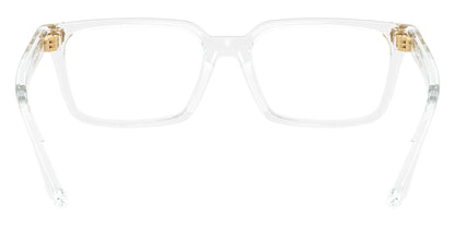 Versace VK3015U Rectangle Eyeglasses in Clear / Crystal, back view