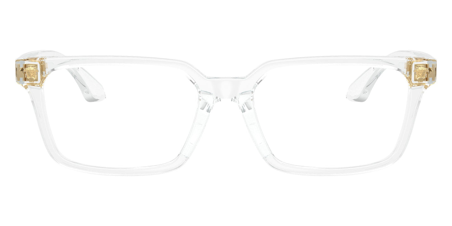Versace VK3015U Rectangle Eyeglasses in Clear / Crystal, detail view