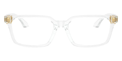 Versace VK3015U Rectangle Eyeglasses in Clear / Crystal, detail view