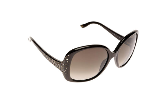 Jimmy Choo ZETA/S Round Sunglasses in Graduated Brown / Brown, side view