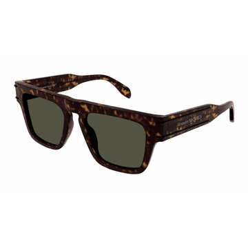 SOLID GREEN LENSES WITH HAVANA FRAME