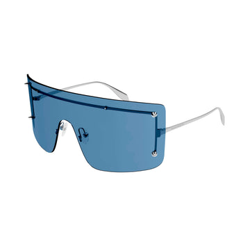 LIGHT BLUE LENSES WITH SILVER FRAME