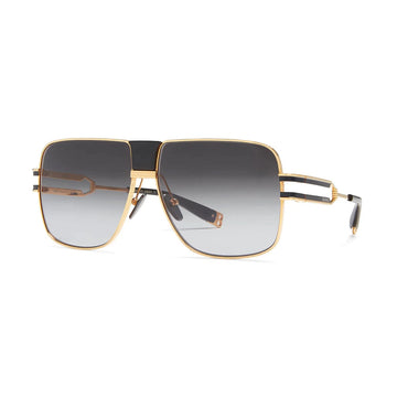 GRAY GRADIENT LENSES WITH GOLD FRAME