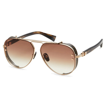 BROWN GRADIENT LENSES WITH GOLD FRAME