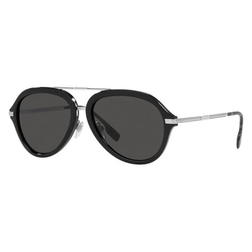 SOLID GRAY LENSES WITH BLACK FRAME