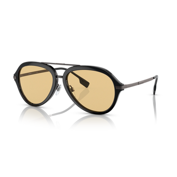 LIGHT YELLOW LENSES WITH BLACK FRAME