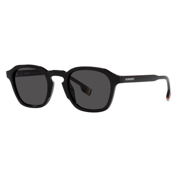 SOLID GRAY LENSES WITH BLACK FRAME