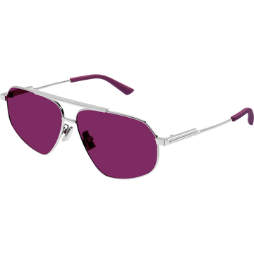 VIOLET LENSES WITH SILVER FRAME