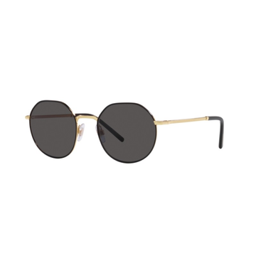 BLACK SOLID LENSES WITH GOLD FRAME