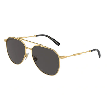 BLACK SOLID LENSES WITH GOLD FRAME