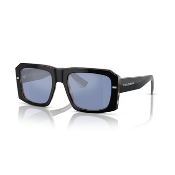 LIGHT BLUE LENSES WITH BLACK FRAME
