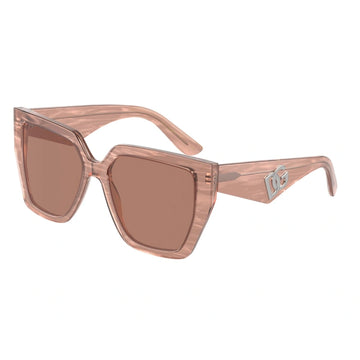LIGHT BROWN LENSES WITH LIGHT PINK FRAME