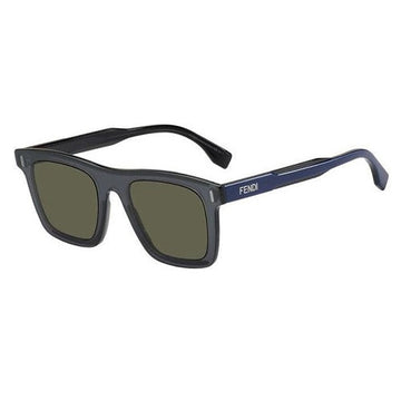 GREEN LENSES WITH LIGHT BLUE FRAME