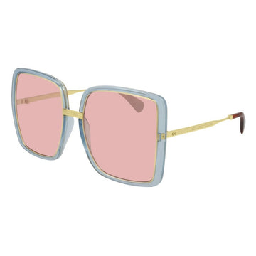 LIGHT PINK LENSES WITH GRAY FRAME