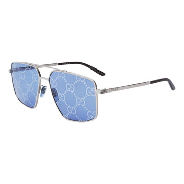 BLUE MIRROR LENSES WITH GOLD FRAME