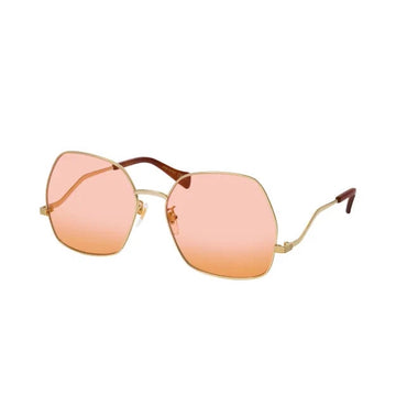LIGHT PINK GRADIENT LENSES WITH GOLD FRAME