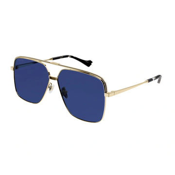 BLUE LENSES WITH GOLD FRAME